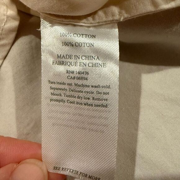 Faherty Malibu Poplin Button Down Shirt in Whisper Size XL - Picture 5 of 6